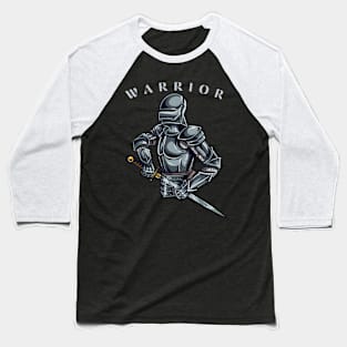 Armored Fighter With Sword Baseball T-Shirt